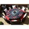 Manhattan Comfort Nightingdale 7-Piece Outdoor Dining Set in Red, White and Black, PK7 OD-DS001-RD - alternate 2